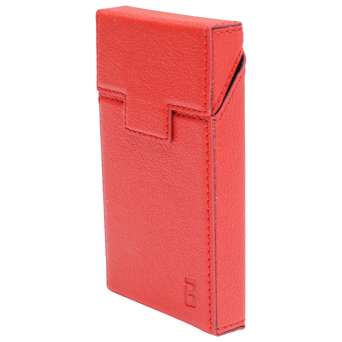 Husa rosie din piele pentru pachet de tigari P34 Breckner