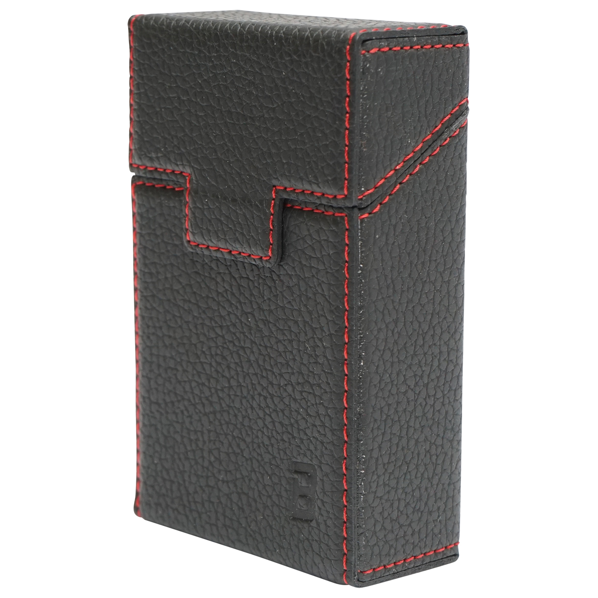 Husa neagra din piele pentru pachet de tigari P22 Breckner
