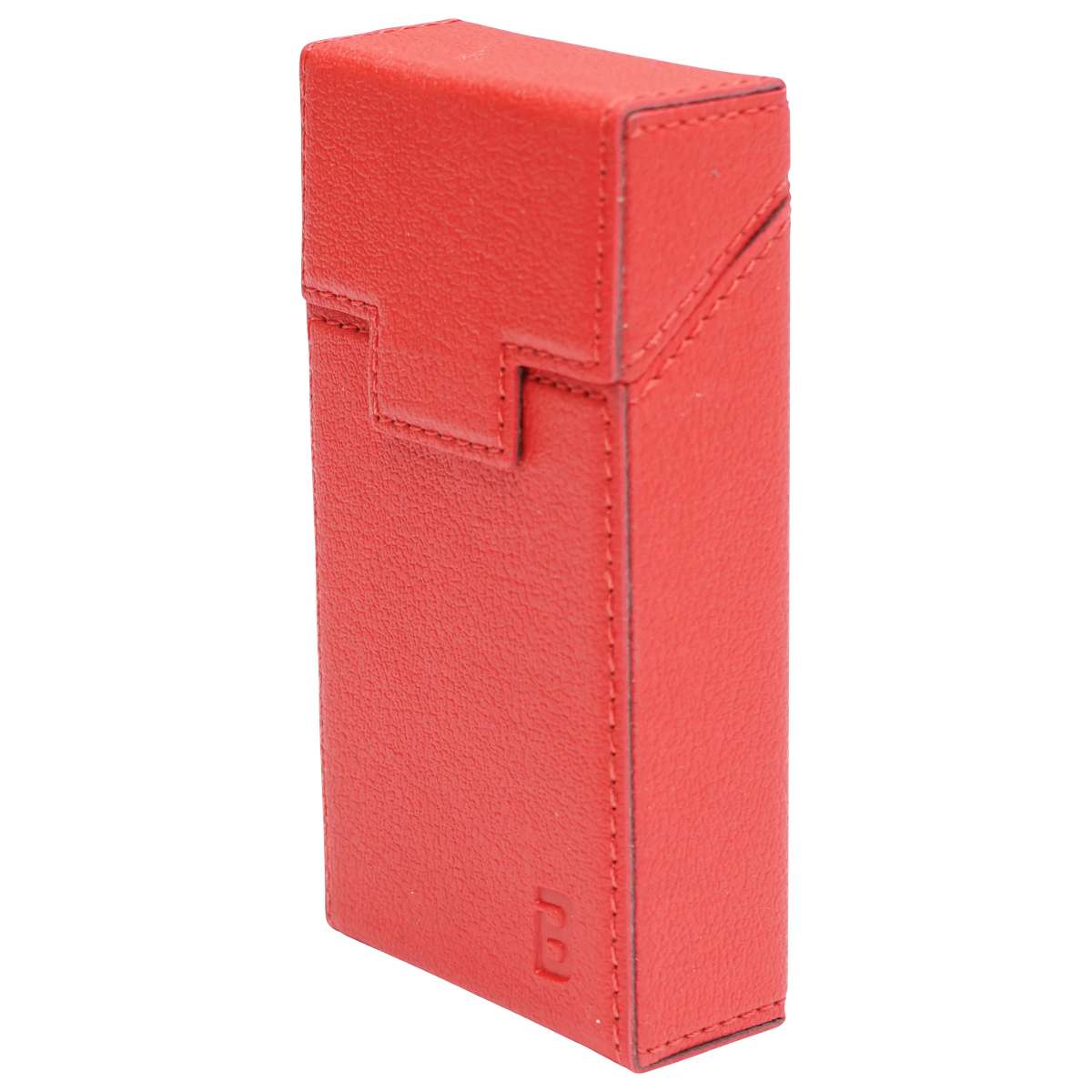 Husa rosie din piele pentru pachet de tigari P25 Breckner