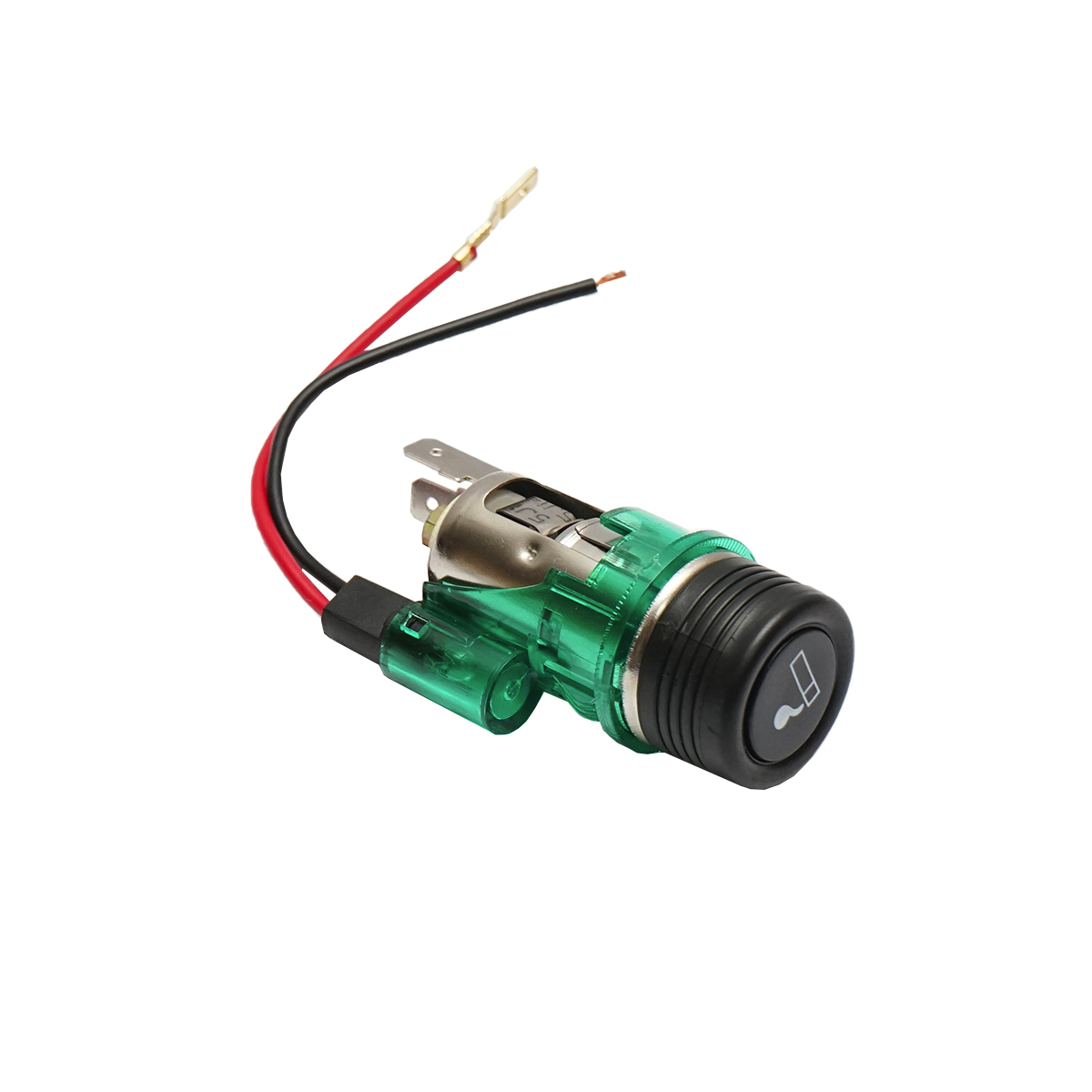 Priza cu bricheta auto universala 12V fi28, cu lumina integrata verde Breckner Germany