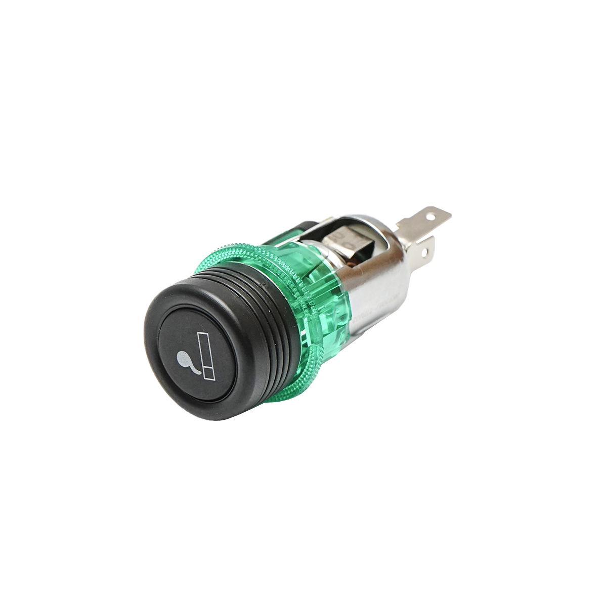 Priza cu bricheta auto universala fi28 12/24V 10A, cu lumina integrata verde Breckner Germany