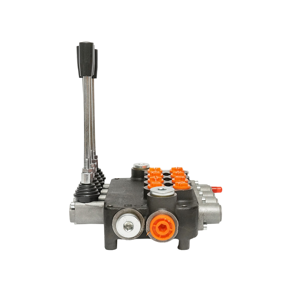 Distribuitor hidraulic cu 4 manete debit 80L/min cu levier si reductie inclusa -15 /+80 Breckner Germany – imagine 3