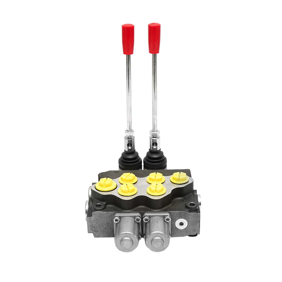 Distribuitor hidraulic cu 2 manete supapa de siguranta SD11 debit 80L/min levier si reductie -15 /+80 Breckner Germany – imagine 3