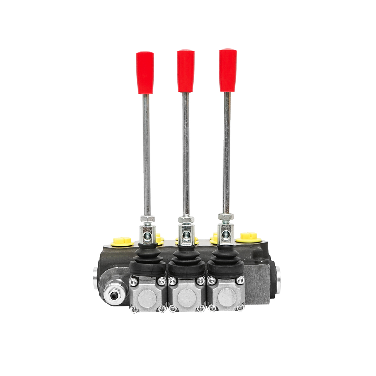 Distribuitor hidraulic cu 3 manete supapa de siguranta SD11 debit 80L/min levier si reductie -15 /+80 Breckner Germany – imagine 4