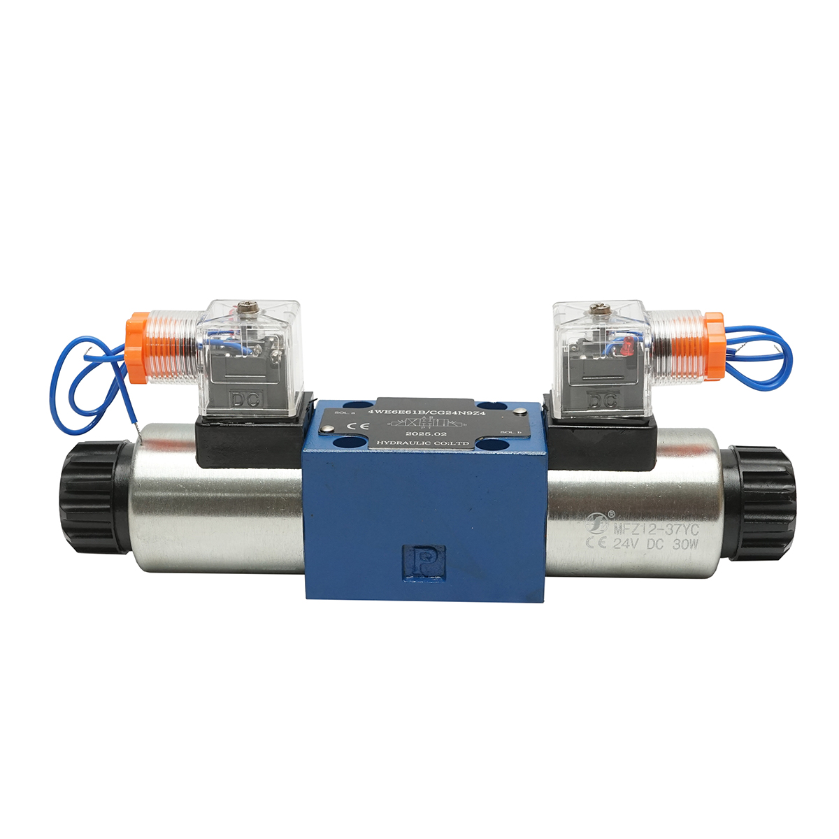 Electrovalva directionala 24VDC 25W pentru 6 cai control debit instalatii hidraulice HDQX126J 4WE6J61B CG12N9Z4