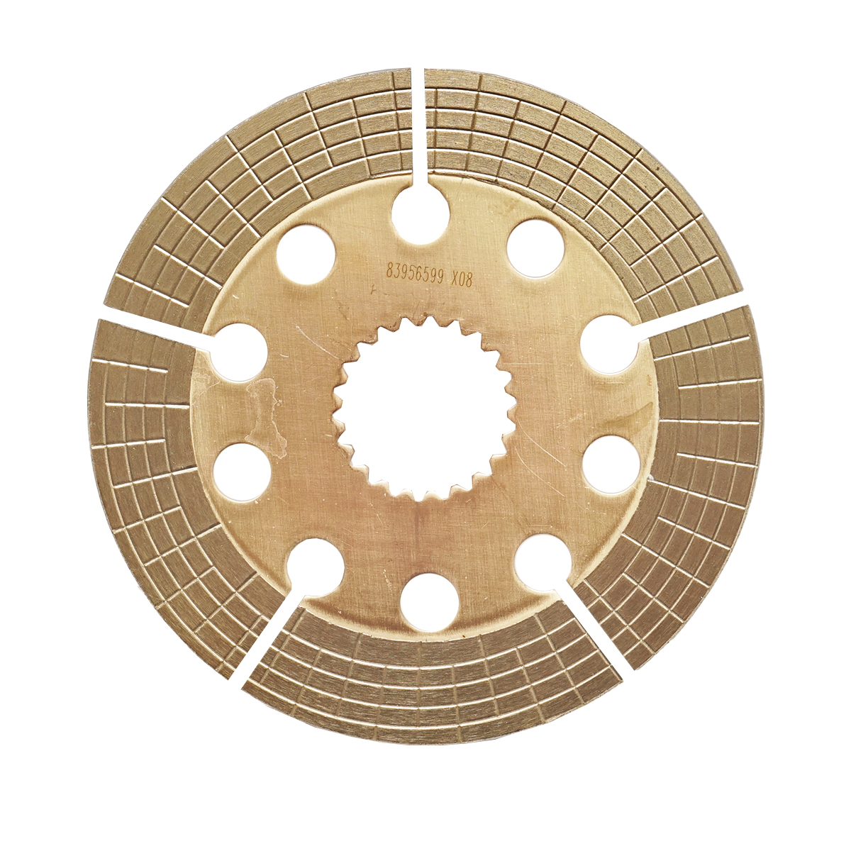 Disc frana cu diametru exterior 225mm, interior 59/53.7mm si 22 caneluri pentru tractor Ford 83956599