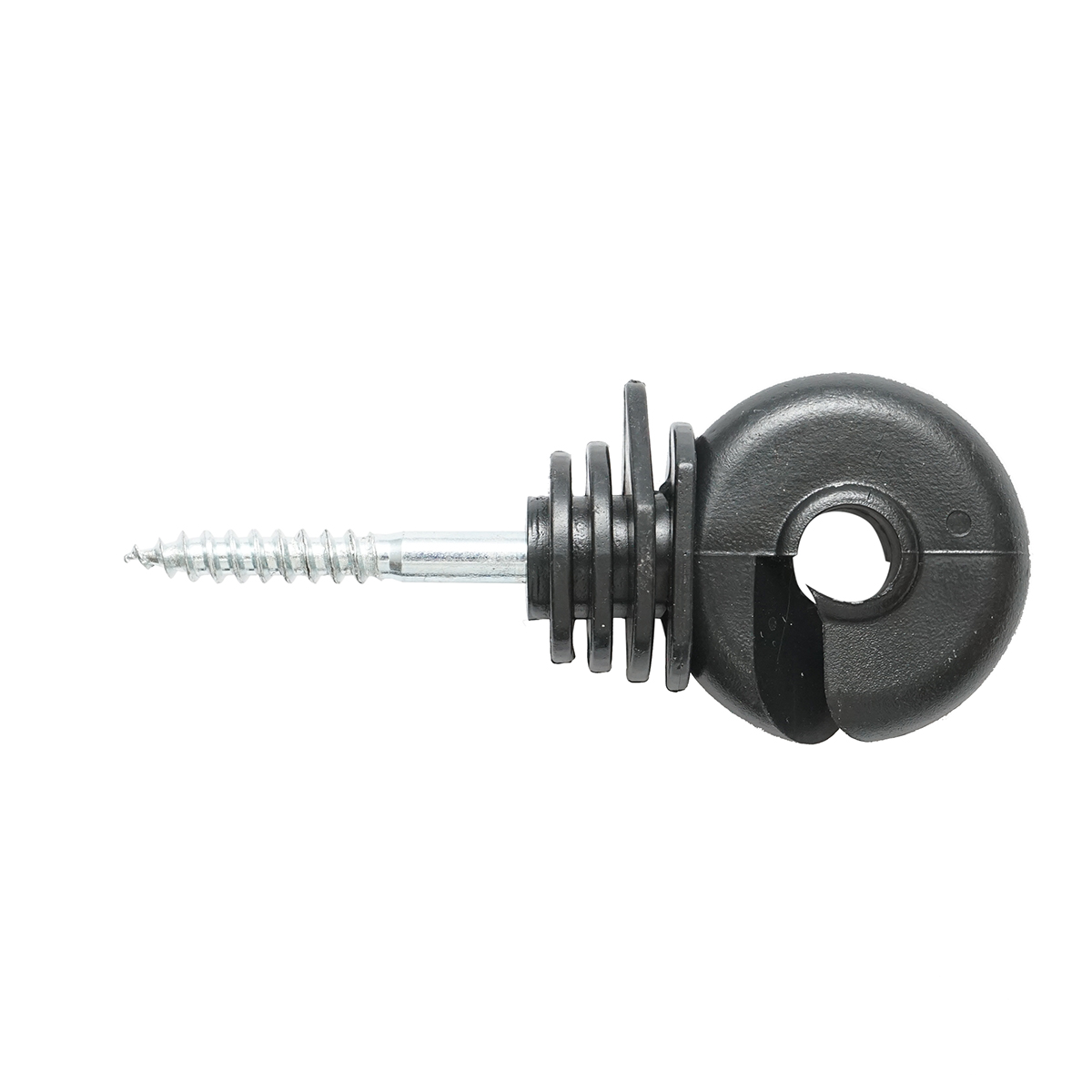 Izolator inelar compact negru fi 5.6mm 87x37mm gard electric Thor