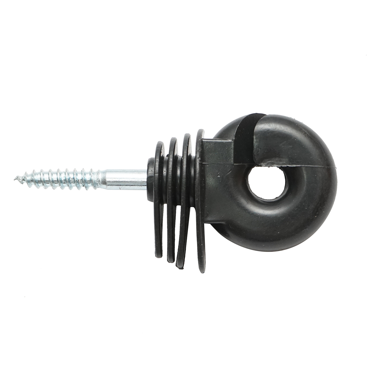 Izolator inelar compact negru fi 6mm 90x40mm gard electric Thor