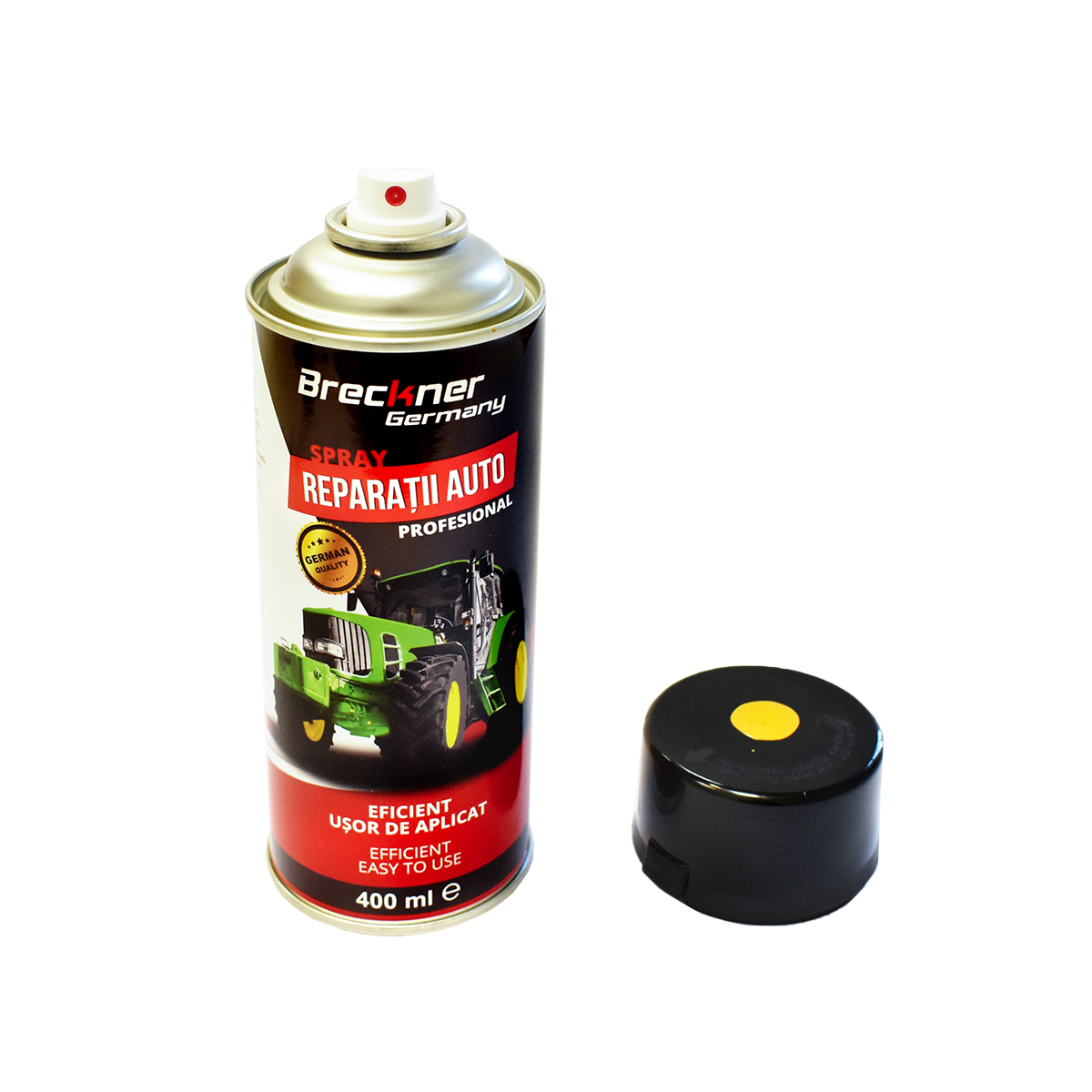 Spray vopsea galben pentru reparatii auto, tip Caterpillar Breckner Germany – imagine 2