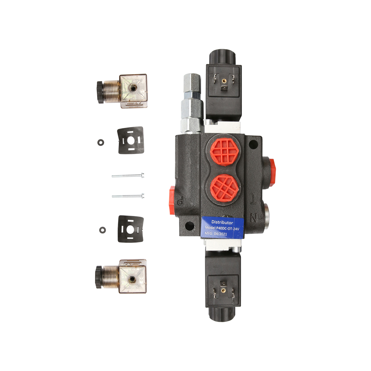 Distribuitor hidraulic P40 electromagnetic cu 1 cale, 24V Breckner Germany – imagine 4