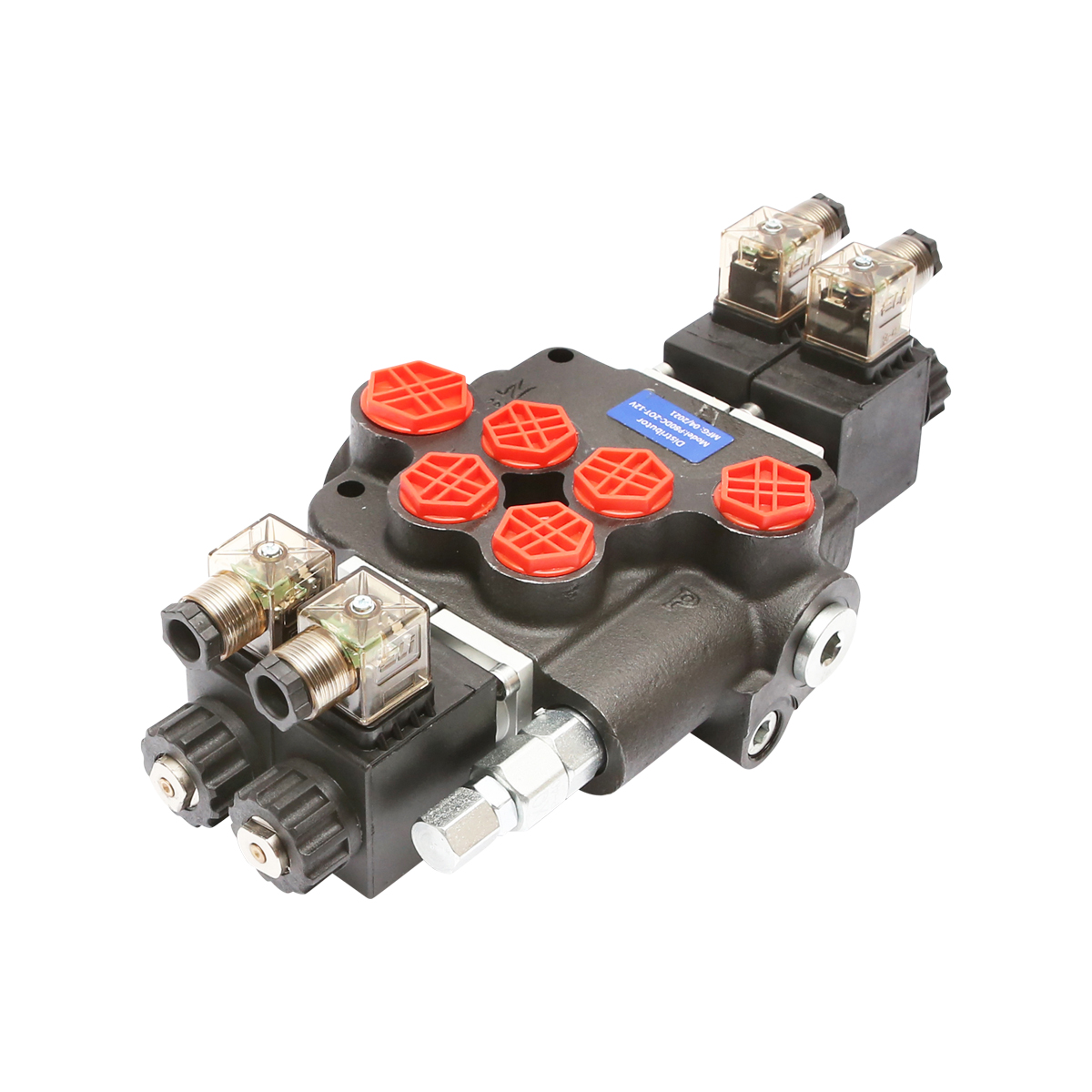 Distribuitor hidraulic P80 electromagnetic cu 2 cai, 12V Breckner Germany – imagine 3
