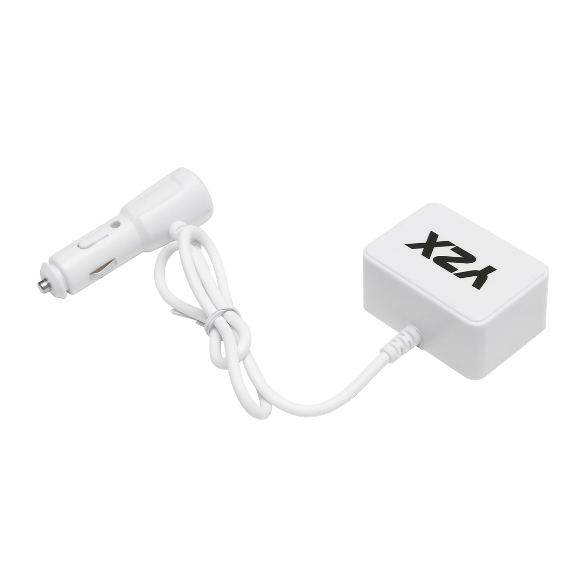 Adaptor bricheta auto dubla 12/24V si 1 port USB 5V 1000mA alb – imagine 2