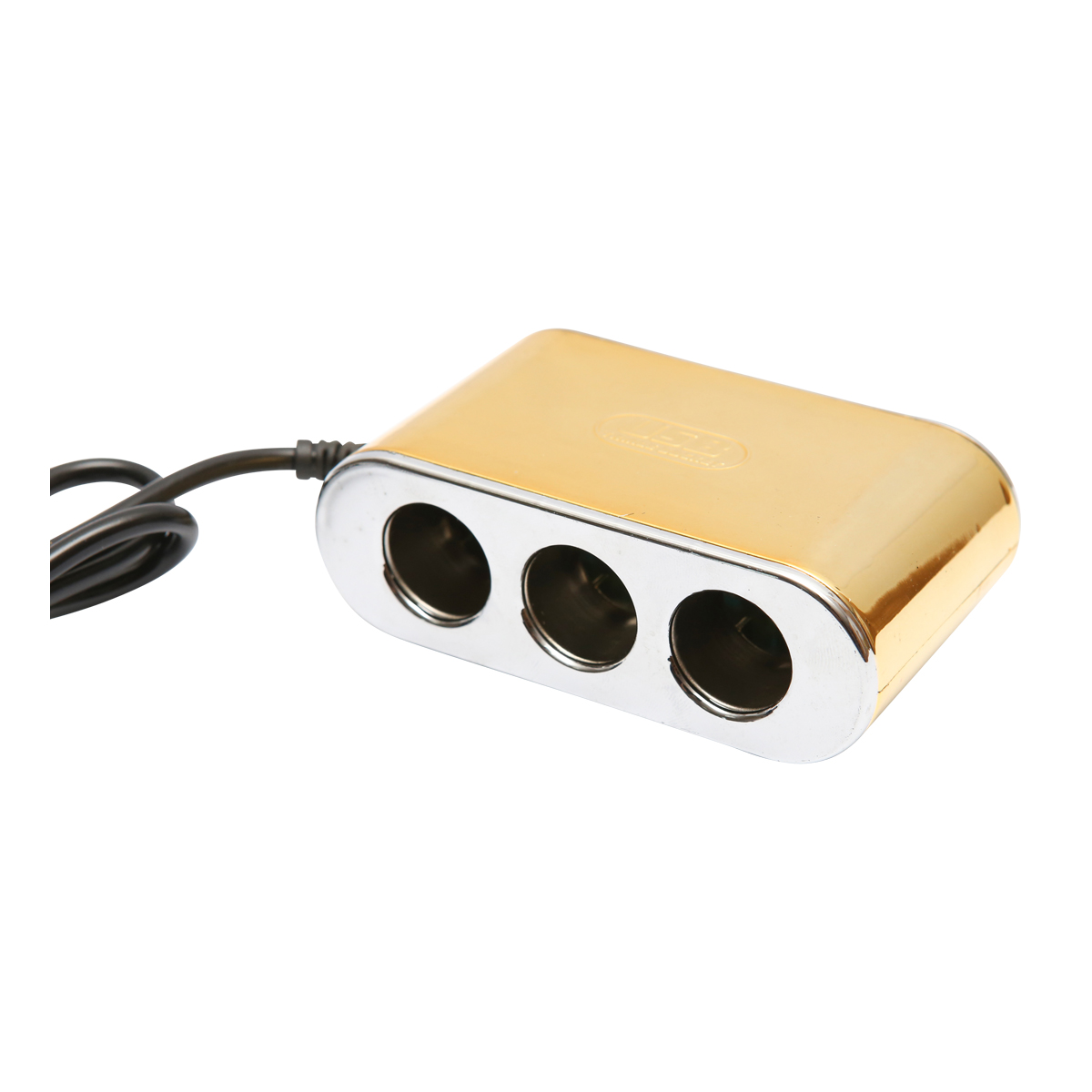 Adaptor bricheta auto tripla 12/24V auriu cu intrerupator individual si 1 port USB 5V 2.1A – imagine 8