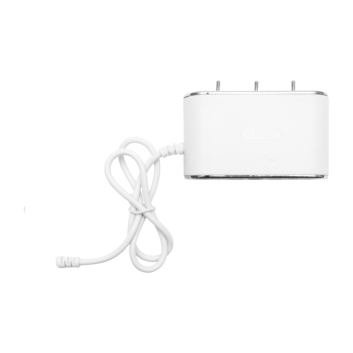 Adaptor bricheta auto tripla 12/24V alb cu intrerupator individual si 1 port USB 5V 2.1A – imagine 4