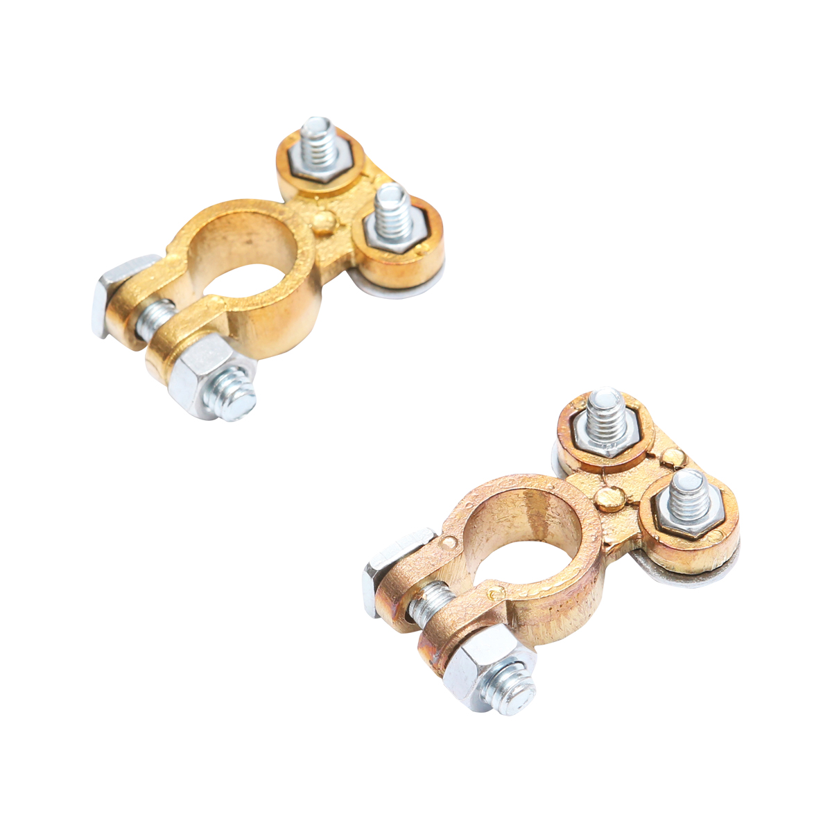 Set borne baterie de bronz cu strangere pe surub Breckner Germany – imagine 4