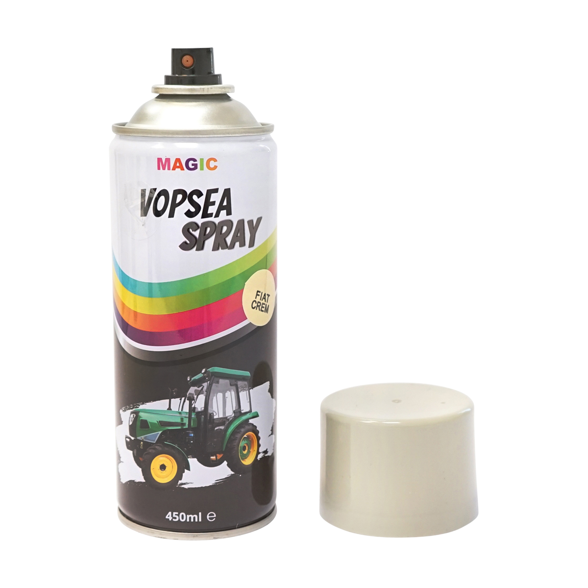 Spray vopsea auto crem tip Fiat profesionala cu uscare rapida 450ml MAGIC – imagine 2