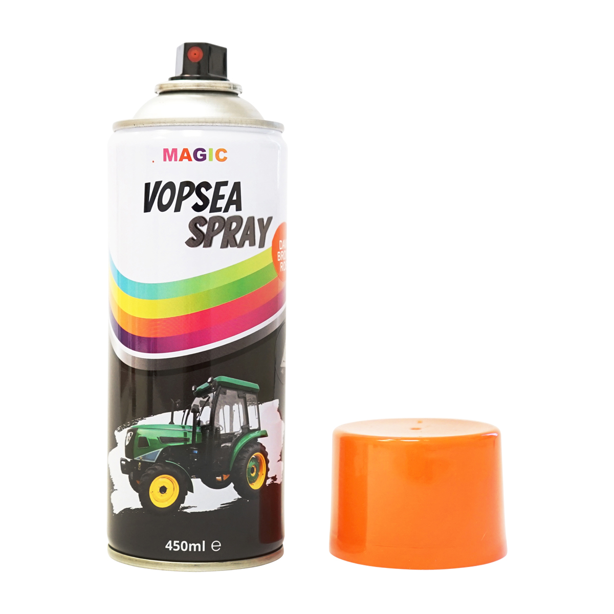 Spray vopsea auto rosu tip David Brown profesionala cu uscare rapida 450ml MAGIC – imagine 2