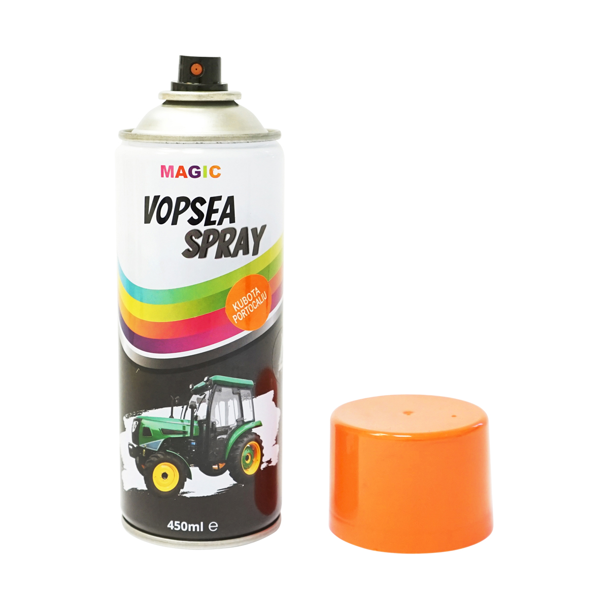 Spray vopsea auto Kubota portocaliu 2111 orange teracota 450ml MAGIC – imagine 2