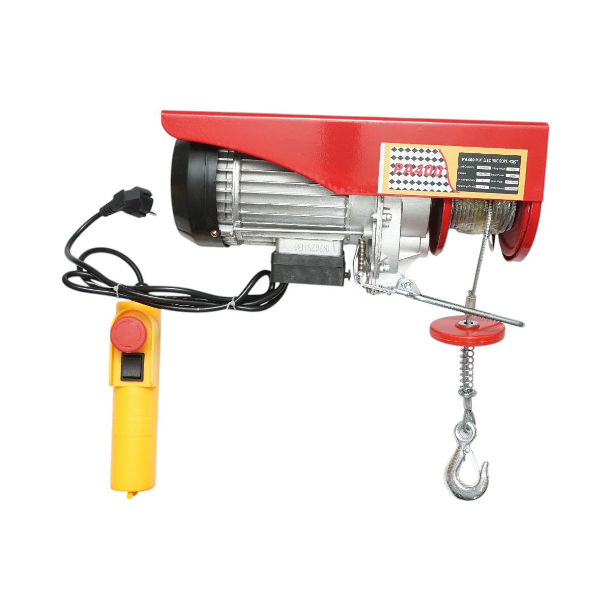 Palan electric macara 220V, 950W, sarcina maxima 200/400kg, viteza ridicare 5-10m/min, inaltime ridicare 6-12m IP40 Breckner Germany